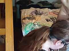 head knocking throat fuck with puke