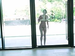 My friend's hot stepmom invites me to his party with her tits