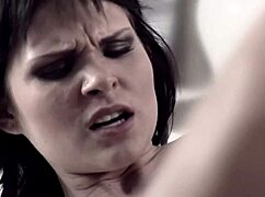 Two Brunettes Engage in Artistic Lesbian Sex