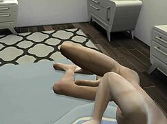 Hidden blowjob turns into a wild cartoon threesome with alien action. Can't believe this hentai!