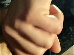 Tranny Deepthroats Cock Upside Down with Boyfriend