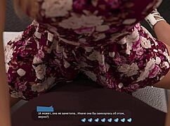 blonde hottie masturbates with dildo during sexy game