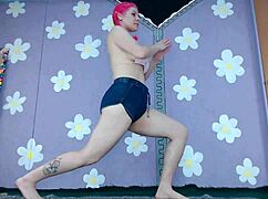 Bikini Yoga Workout Beginner Cute Milf Flashing Nip Slip Pierced Nipples