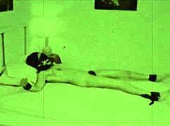 Vintage british bondage in london shadows rope tied pussy exposed