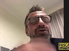 submissive milf with big tits gets roughly banged in group!