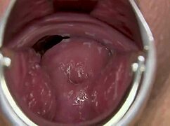 Half-beautiful woman Ami shows her shaved pussy