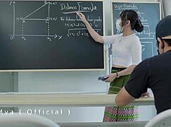 Beautiful teacher loves banging her ass behind in wild doggy style