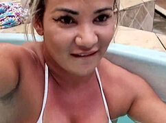 he got me so turned on by the pool, couldn’t resist!