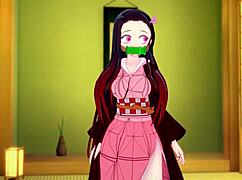 Oh, Nezuko in Kimono Getting Fucked Hard!