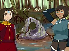 zhu li gets intimate in four elements trainer