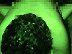 Latina couple enjoys intimate moments with husband and wife in a group setting on webcam.