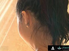 Nuru Massage - Sexy Asian Masseuse Struggles to Deepthroat His Huge Cock in Bath