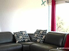 Muscular Roommates Catch Repairmen Kissing and Riding Big Cocks in Apartment