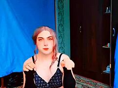 Sissy Crossdresser Twink Enjoys Big Butt Play