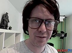 uhh, i tricked this nerd into a sloppy blowjob, didn't i?