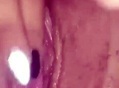 The hot wife pleasures herself with toys and fingers alone