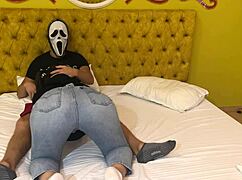 Ghostface scores a nasty free blowjob in florida for halloween! 😈👻
