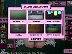 Exploring the world of inflation in an erotic anime hentai setting