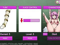 Exploring the world of inflation in an erotic anime hentai setting