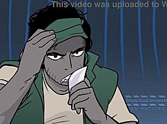 Threesome with Nerdy Girl Sucking Cock