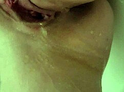 close up teen fingering in shower squirting wet 😍