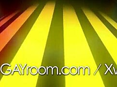 gayroom max woods and logan stone fuck during tv break