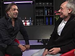 Two guys fill blonde milf with sperm after hardcore threesome