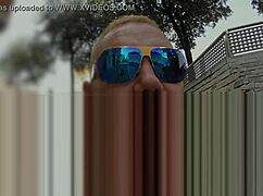 He negotiates a semi-public encounter then takes her to his apartment for some intense activity.