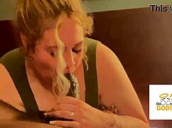 My Step Sister Thinks She Can Deepthroat My Big Black Cock So I Let Her Try