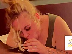 My Step Sister Thinks She Can Deepthroat My Big Black Cock So I Let Her Try