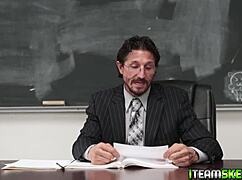 Jade Amber Feels Intense Emotions While Sucking Her Teacher's Big Cock