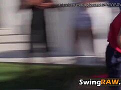 Sexy Mature Milf And Teen Engage In Intense Swinger Group Casting Under The Sun