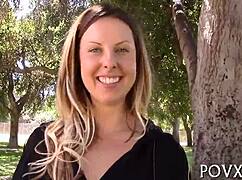 Alluring Teen Slut Sucks Erected Cock in Doggystyle!