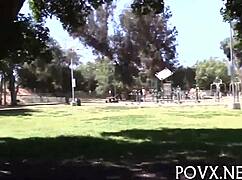 Alluring Teen Slut Sucks Erected Cock in Doggystyle!