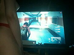 Bold Asian teen overcomes fear by intensely fucking her stepmother's big ass.