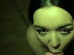 Spanish Brunette Flashes Big Natural Tits in Snowy Public