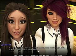 Why is the teacher diving into that muff in the hentai game