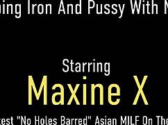 Nyssa Nevers, the curvy Asian cougar, engages in lesbian dirty talk while in heels