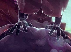 This uncensored anime hentai cosplay features big tits and hardcore anal