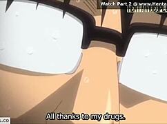 is that hentai redhead wet from anal?