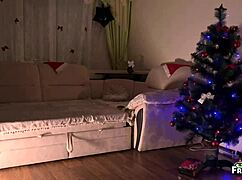 Bad santa grants kinky wishes to bound gagged stepmoms 😈