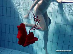 Russian Teen Lucie Goes Underwater Swimming