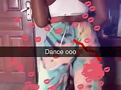 Bold Ebony Babe Maps Her Bigger Ass and Tits