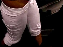 Sexy blonde girlfriend does sports then gives blowjob in public gym