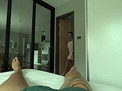 i got so horny in the shower, can i suck your big cock