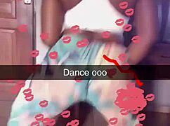 Bold Ebony Babe Maps Her Bigger Ass and Tits