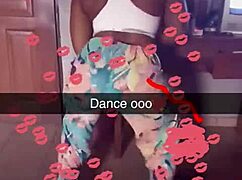 Bold Ebony Babe Maps Her Bigger Ass and Tits