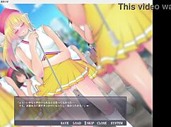 Exhibitionist playgirl in anime-style porn series