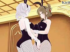 Kusuha, Mizuha, Cagalli, Yula Athha, Chitose, Kisaragi, and Nine Engage in Intense Lesbian Play with Creampie in Super Robot Wars Hentai