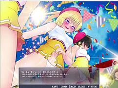 Exhibitionist playgirl in anime-style porn series